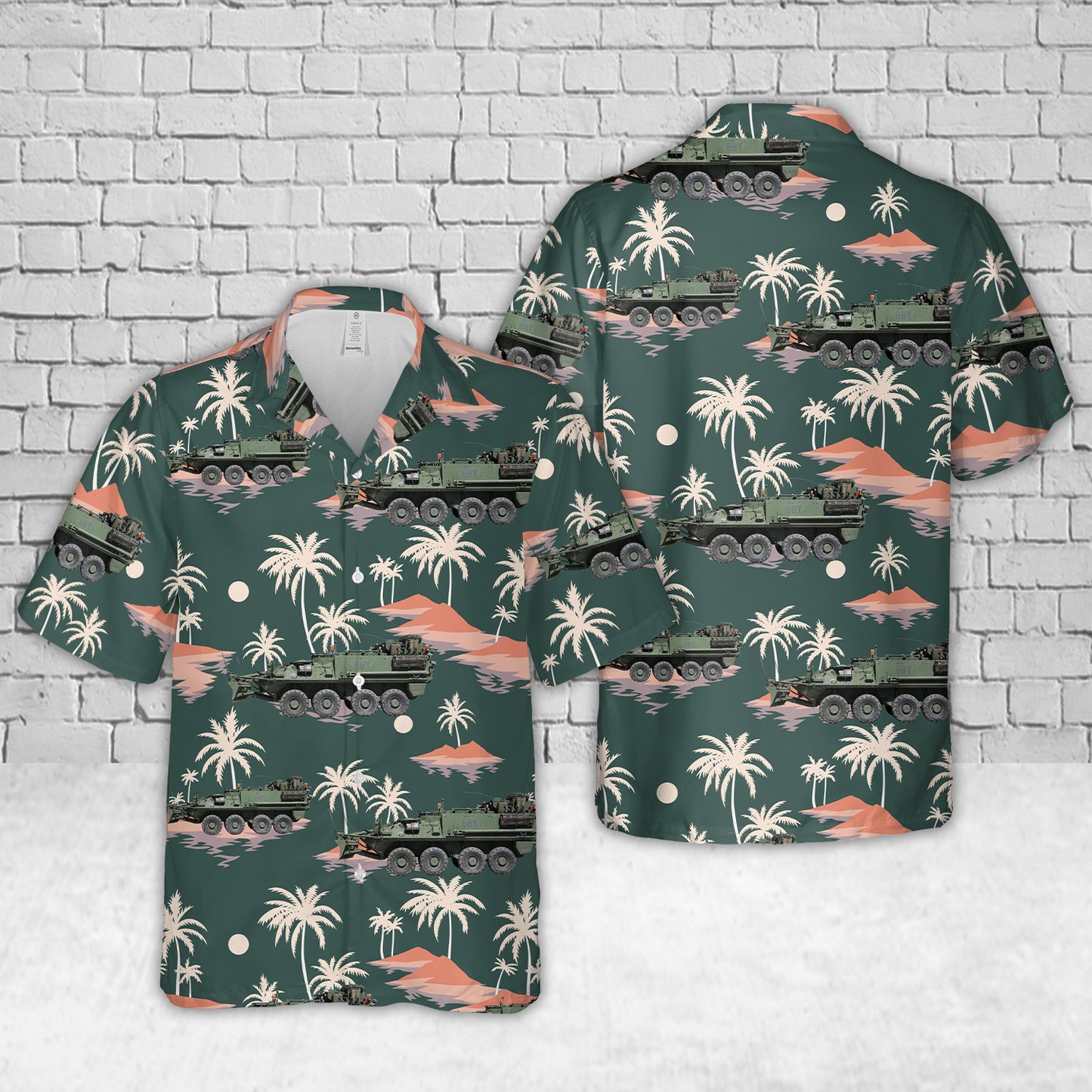Canadian Army MRV Bison (Maintenance and Recovery Vehicle) Hawaiian Shirt