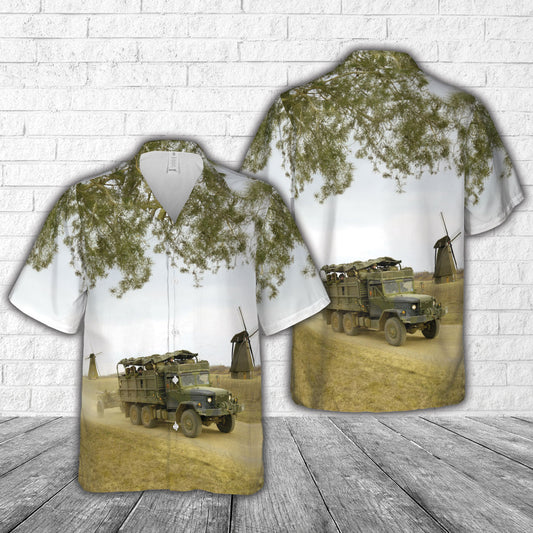 Canadian Army Medium Logistics Vehicle Wheeled (MLVW) Truck Hawaiian Shirt