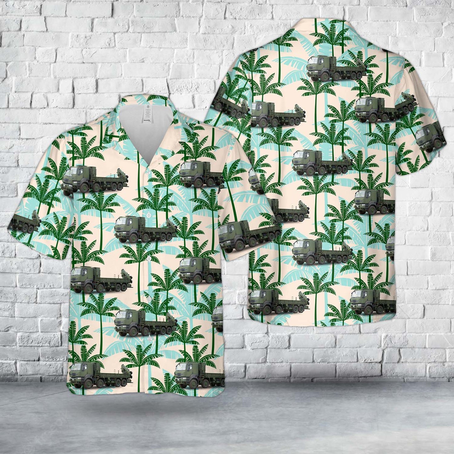 Canadian Army Medium Support Vehicle System (MSVS) Hawaiian Shirt