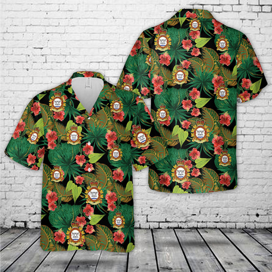 Canadian Army Primary Reserve 39 Service Battalion Hawaiian Shirt