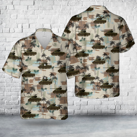 Canadian Army Sherman Tank C Squadron Korea 1951 Hawaiian Shirt