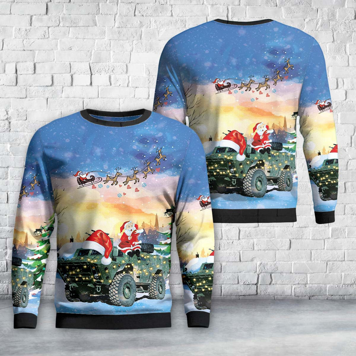 Canadian Army TAPV Tactical Armoured Patrol Vehicle Christmas Sweater