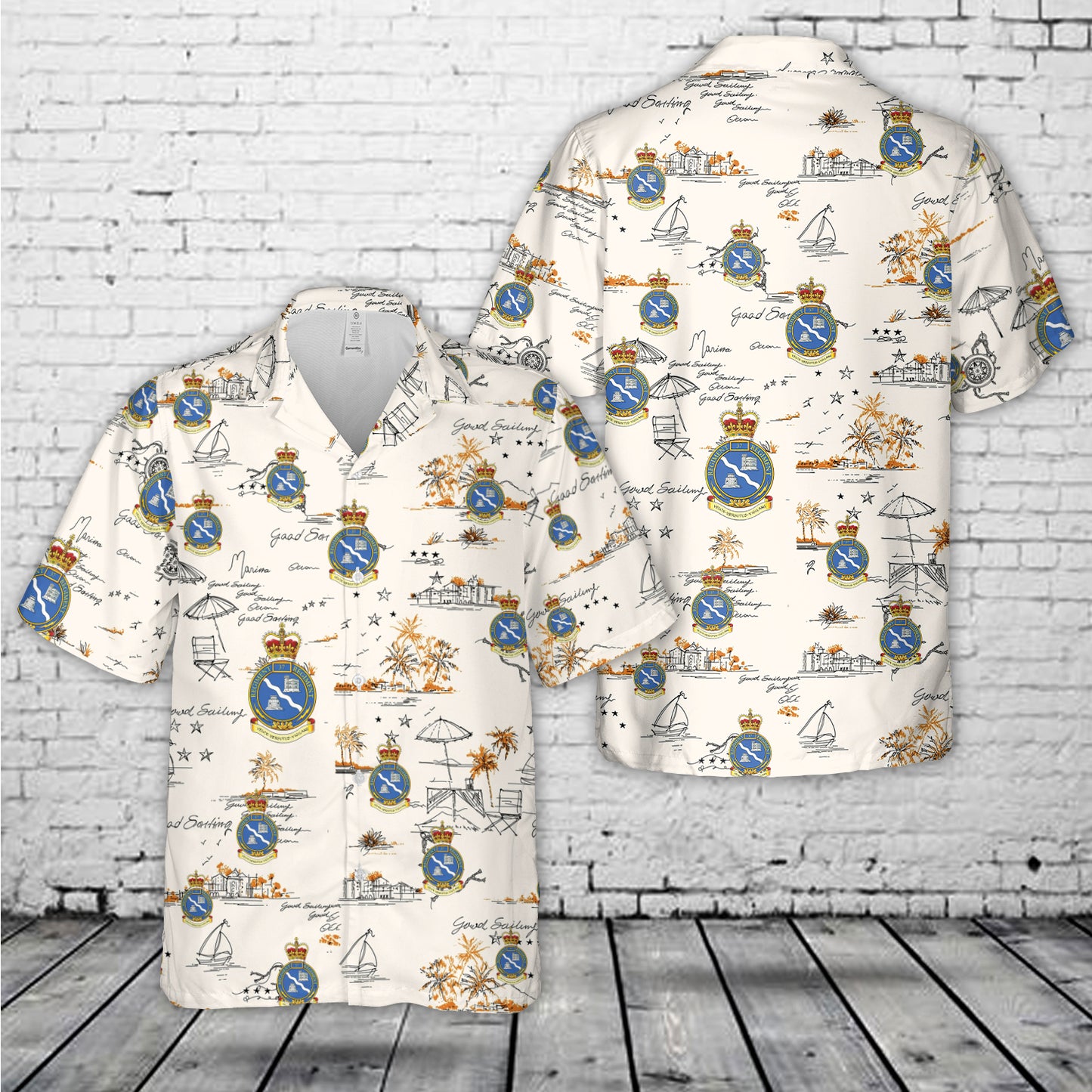 Canadian Army, 37 Signal Regiment Hawaiian Shirt