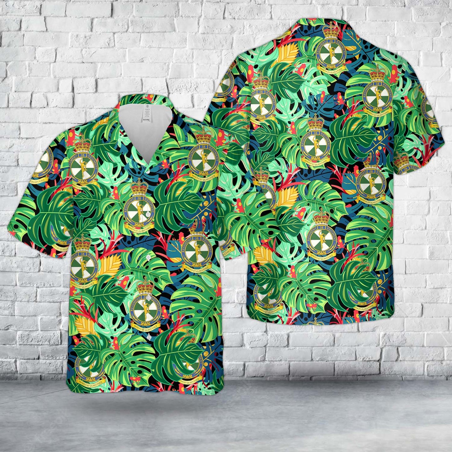 Canadian Army, 38 Signal Regiment Hawaiian Shirt