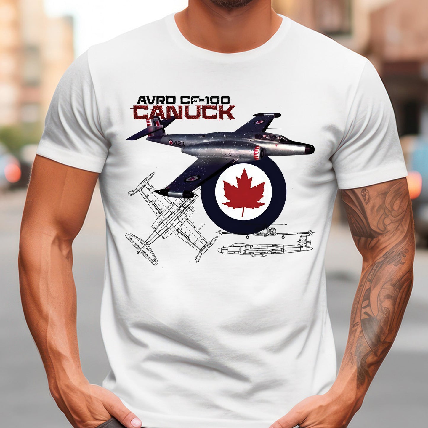 Canadian Avro CF-100 Canuck Classic Unisex T-Shirt Gildan 5000 (Made In US)