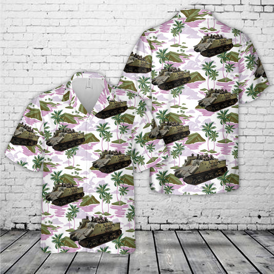 Canadian British WW2 M7 Priest Kangaroo Hawaiian Shirt