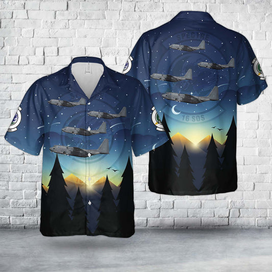 Cannon Air Force Base, New Mexico, US Air Force 88-1307, AC-130W Stinger II, 16th SOS, 27th SOW Hawaiian Shirt