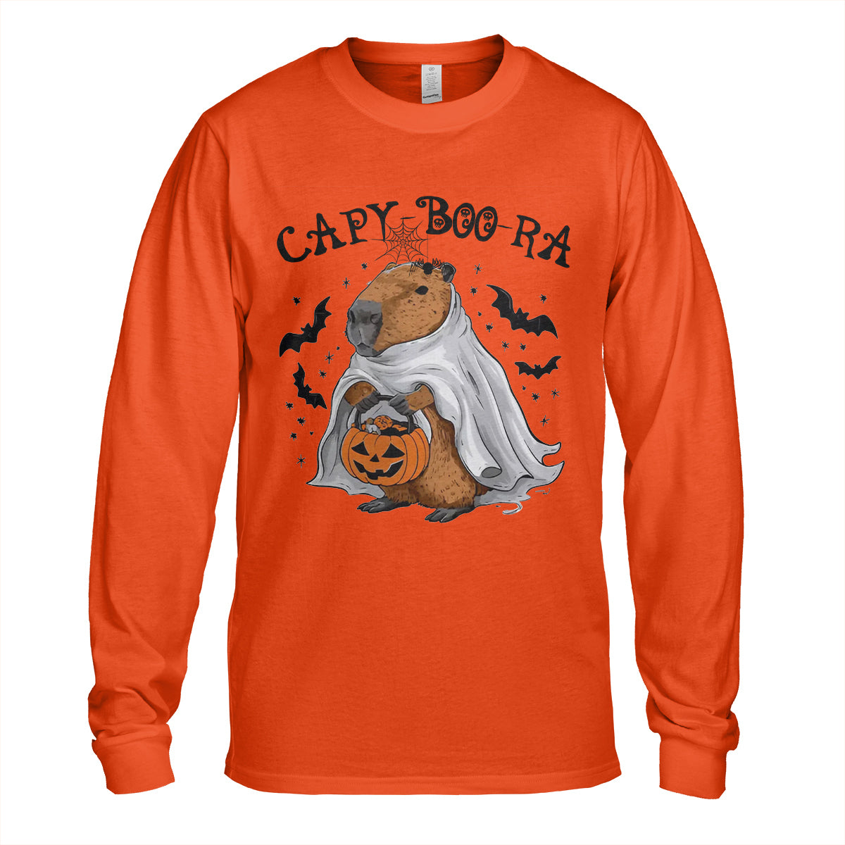 Capybara Halloween Ghost Long Sleeve T-shirt