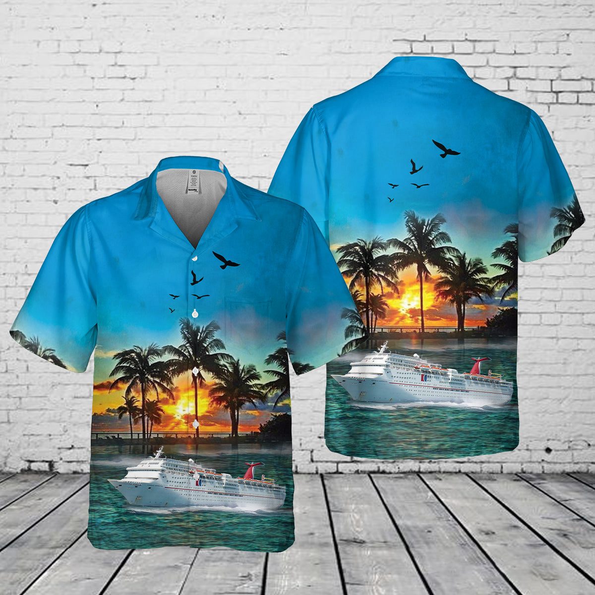 Carnival Cruise Line Carnival Inspiration Pocket Hawaiian Shirt
