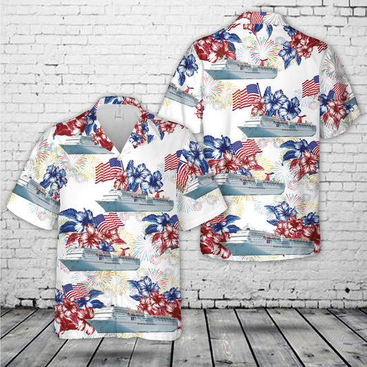 Carnival Cruise Line Carnival Inspiration, 4th Of July Hawaiian Shirt