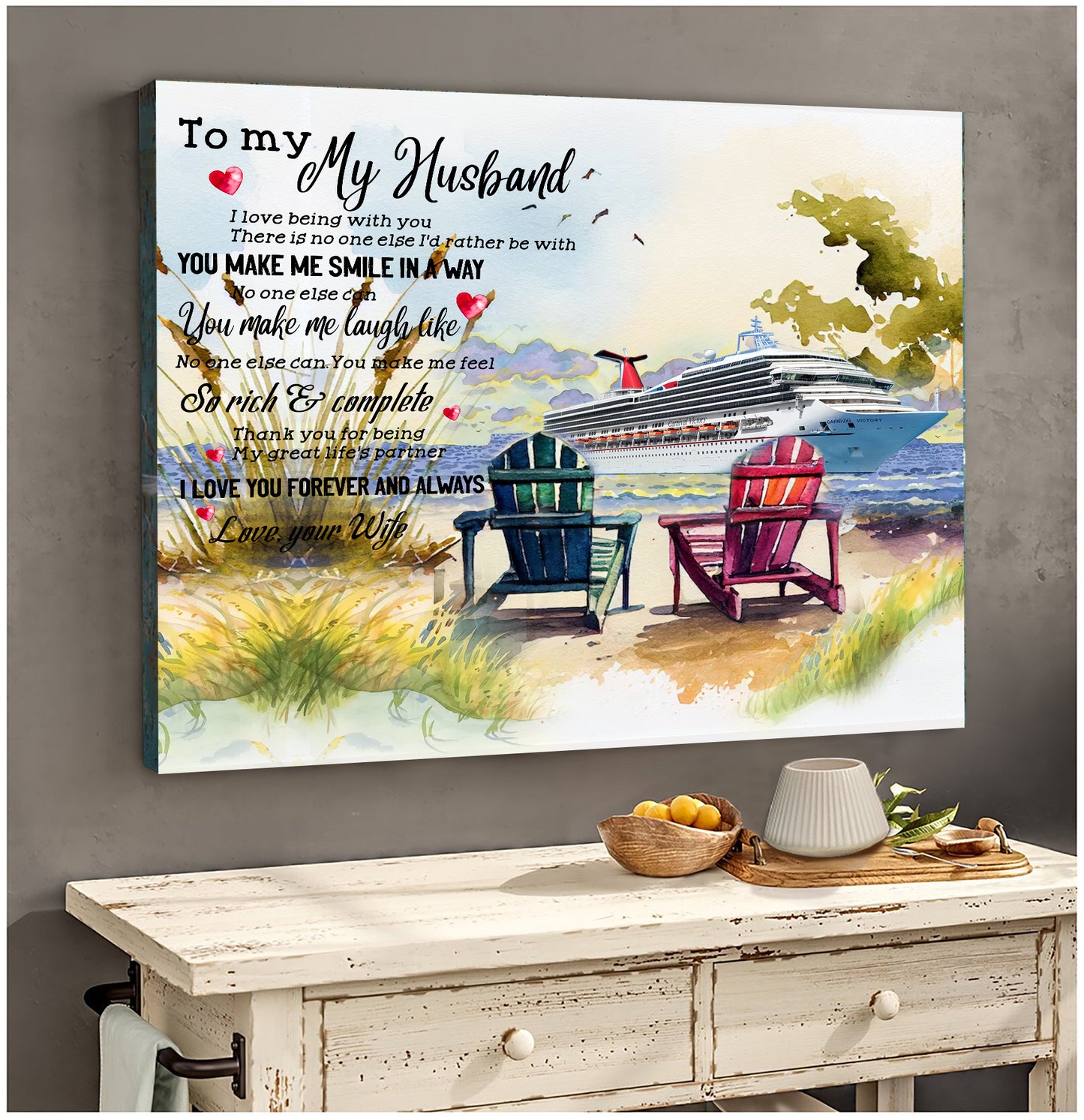 Carnival Cruise Line, Valentine Day Canvas