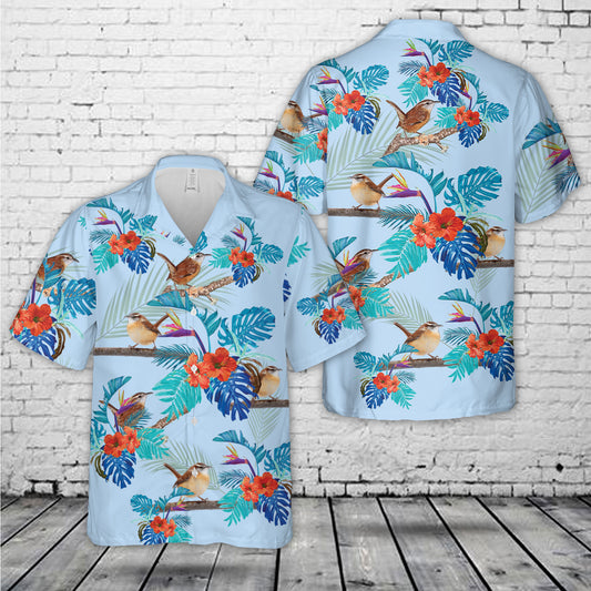 Carolina Wren Hawaiian Shirt