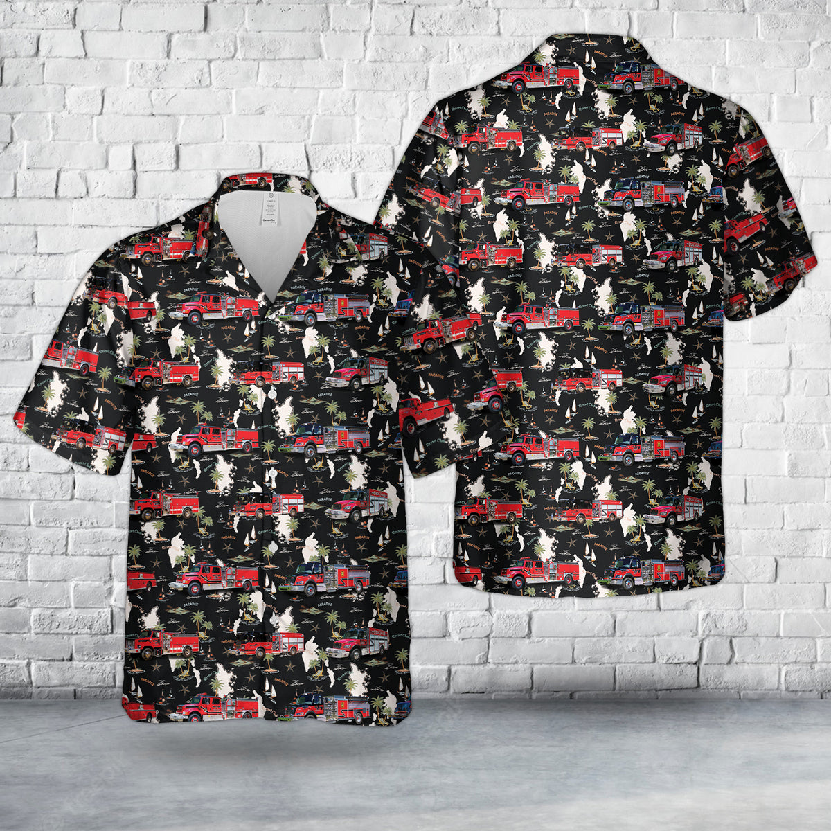 Carolina, Rhode Island, Richmond Carolina Fire District Hawaiian Shirt 1