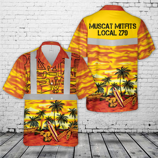 Carpenter Tool Kit Local 279 Hawaiian Shirt