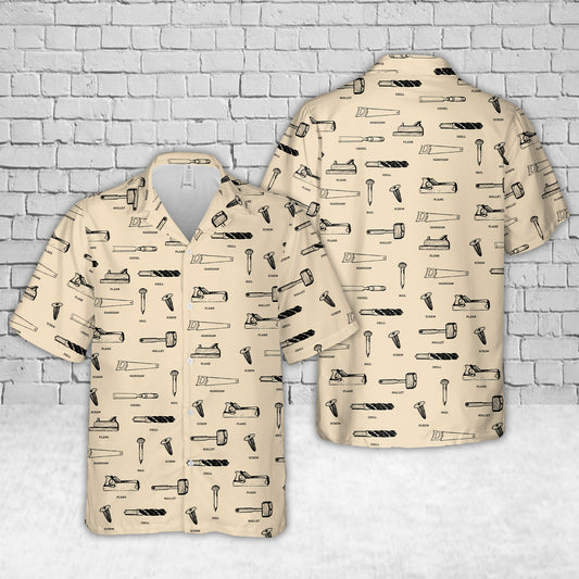 Carpenter Tools Hawaiian Shirt