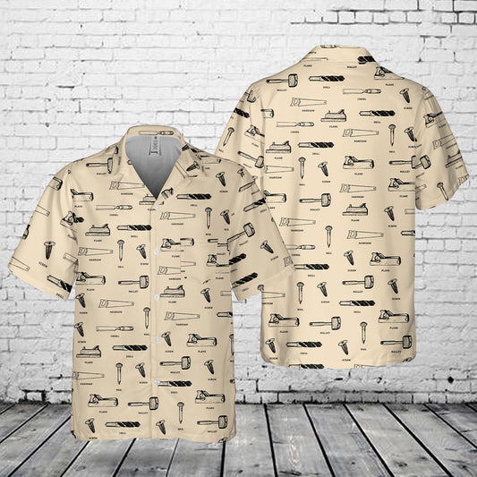 Carpenter Tools Pocket Hawaiian Shirt