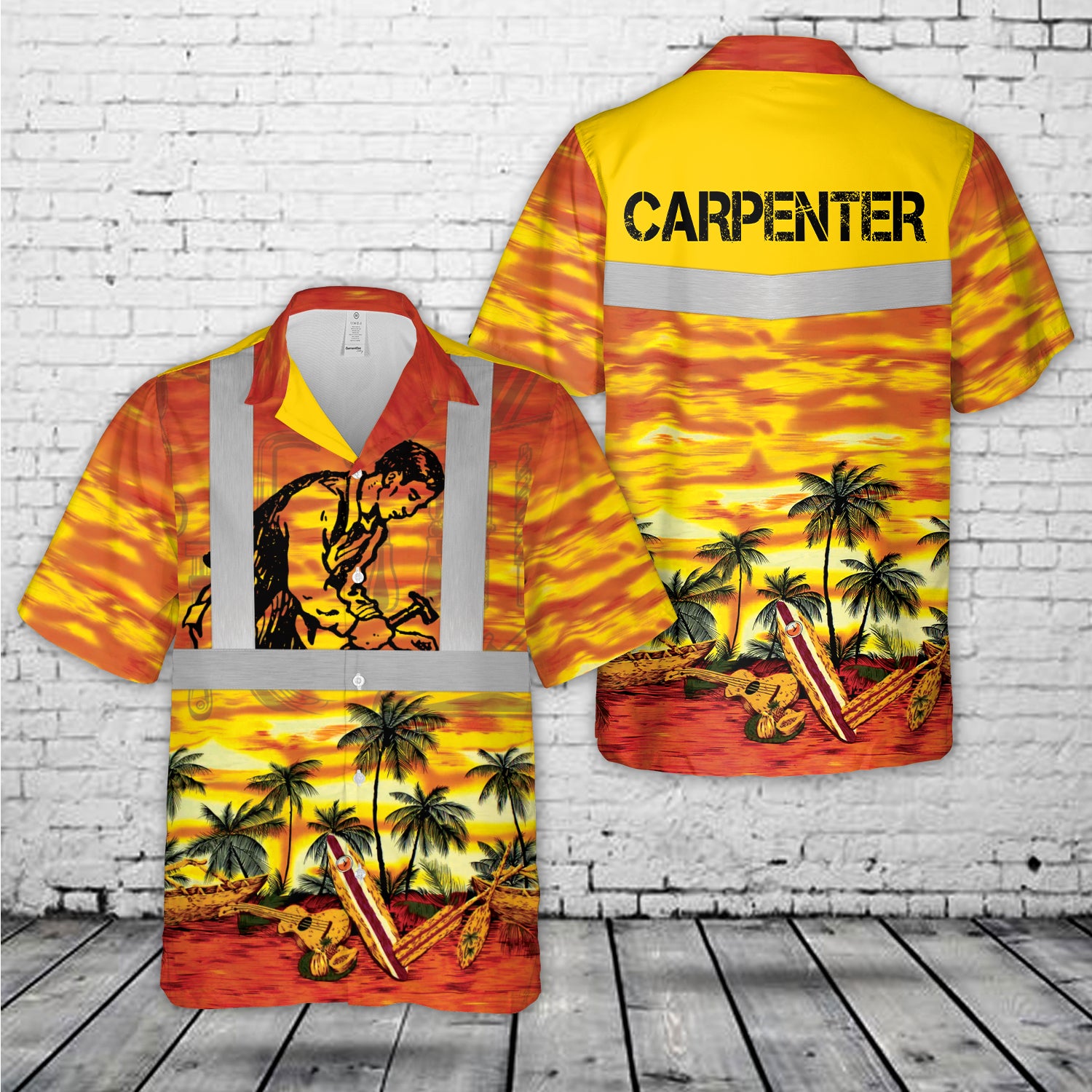 Carpenter Tropical Hawaiian Shirt