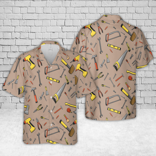 Carpenter Tools Hawaiian Shirt
