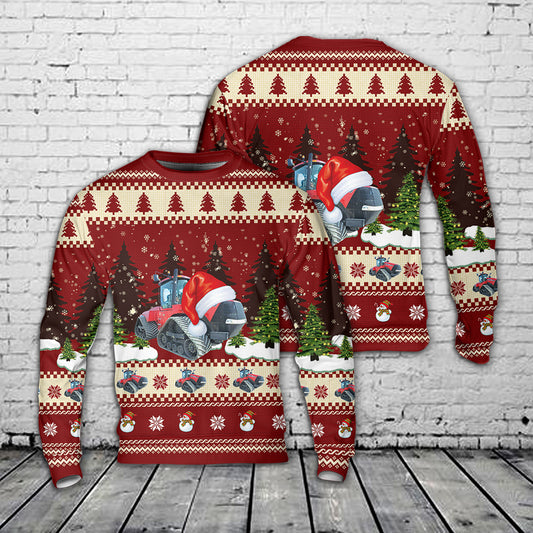 Case IH 550 Quadratrack Christmas Sweater