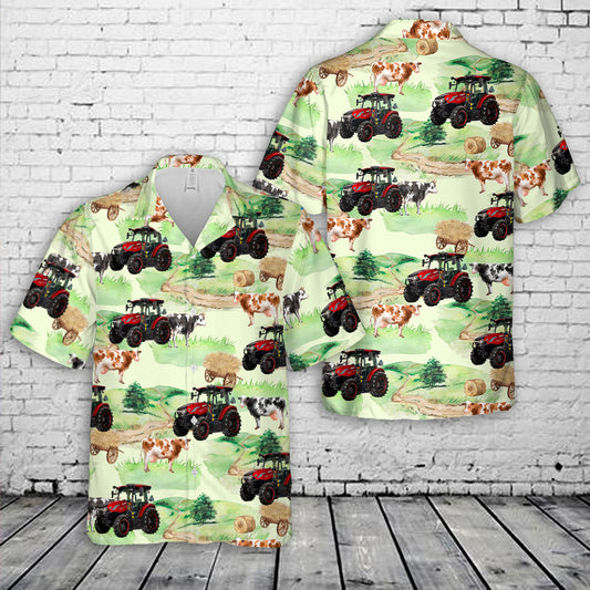 Case IH Farmall 75C Electric Hawaiian Shirt
