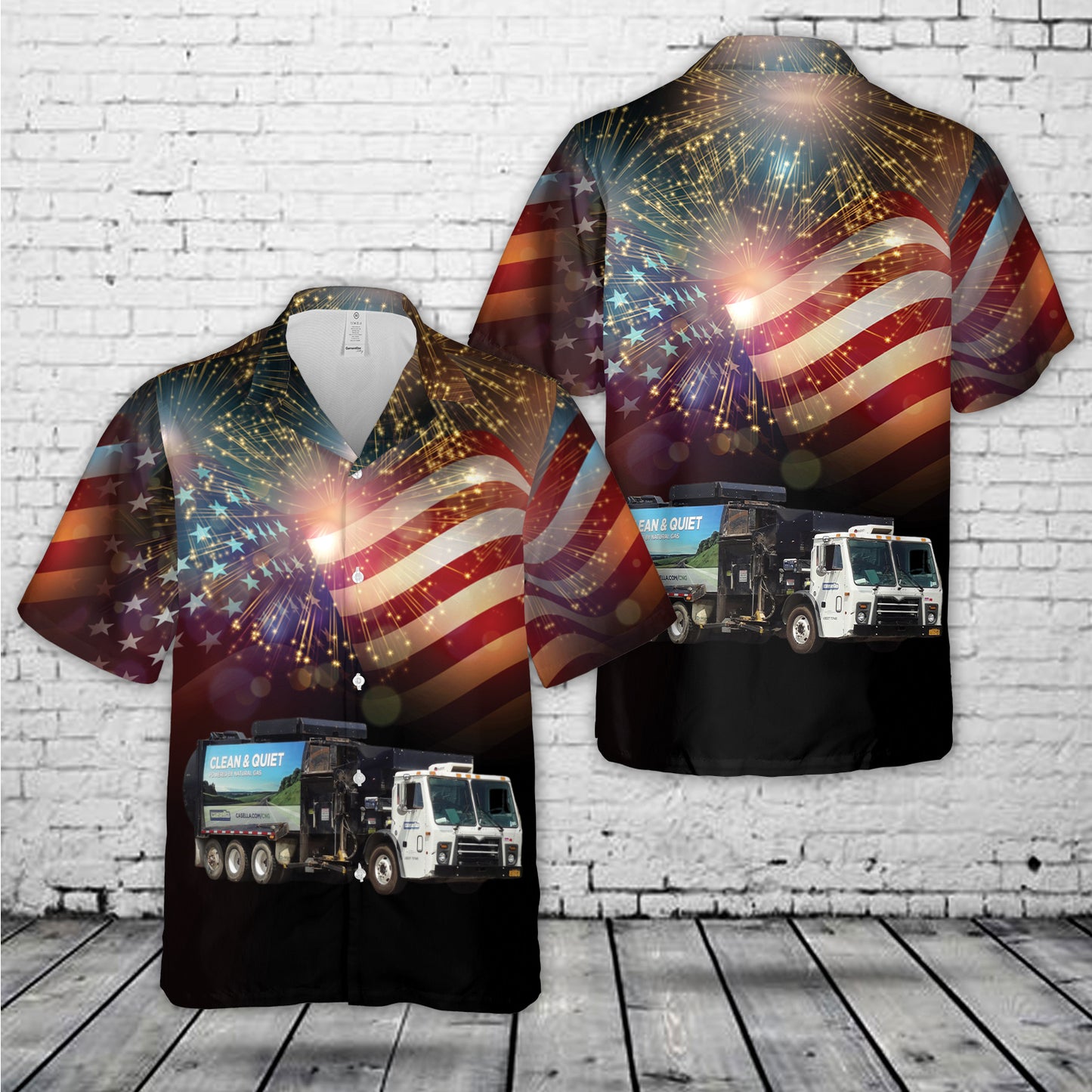 Casella Waste Systems, 4th Of July Hawaiian Shirt