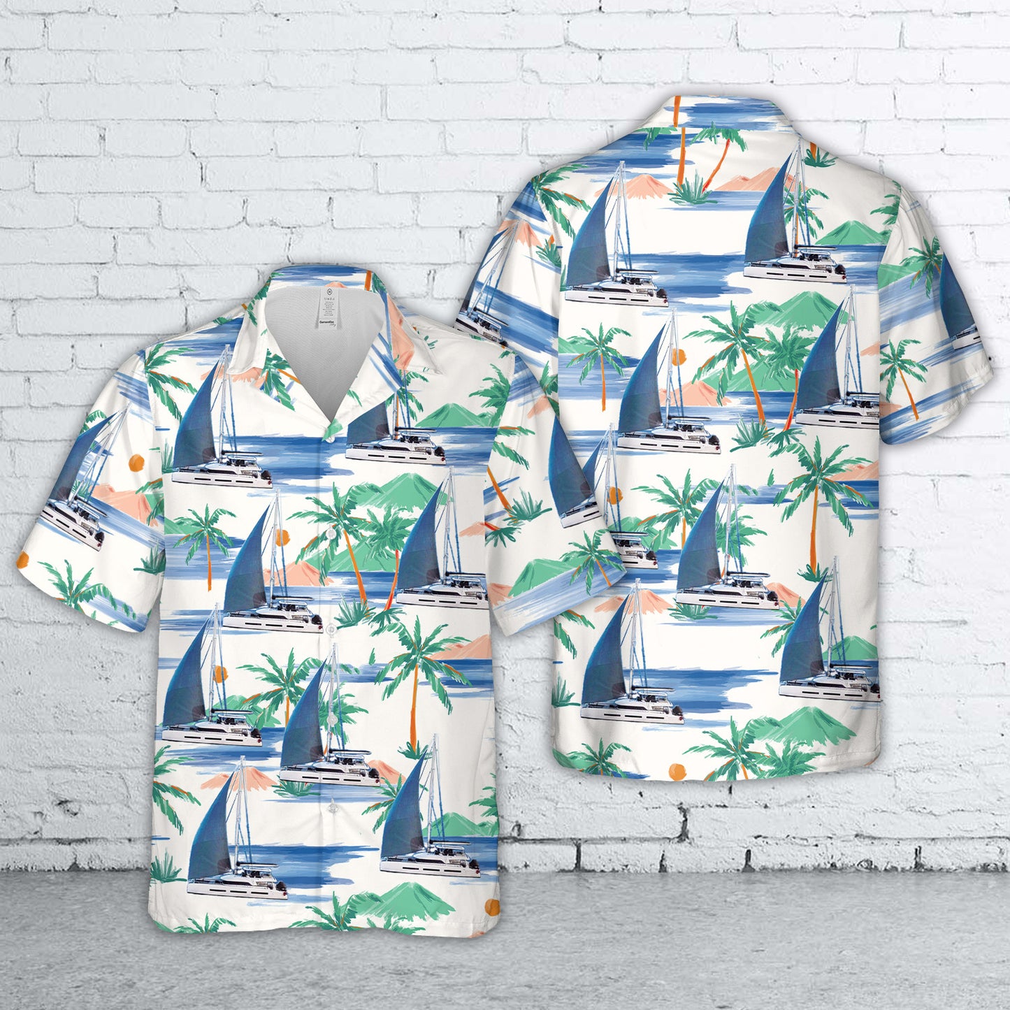 Catamaran Lagoon 77 Hawaiian Shirt