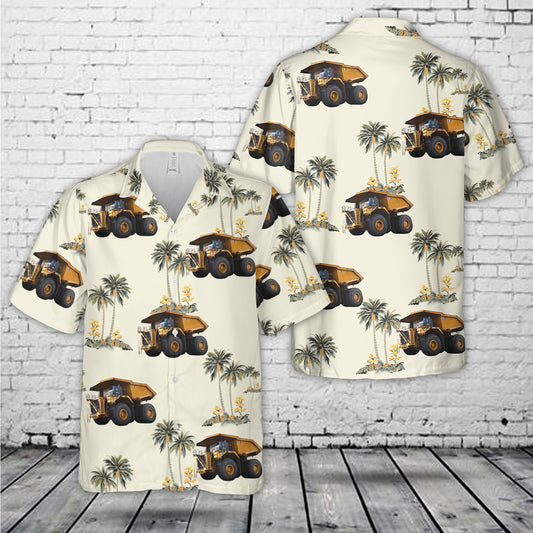 Caterpillar 798 AC Mining Dump Truck Hawaiian Shirt