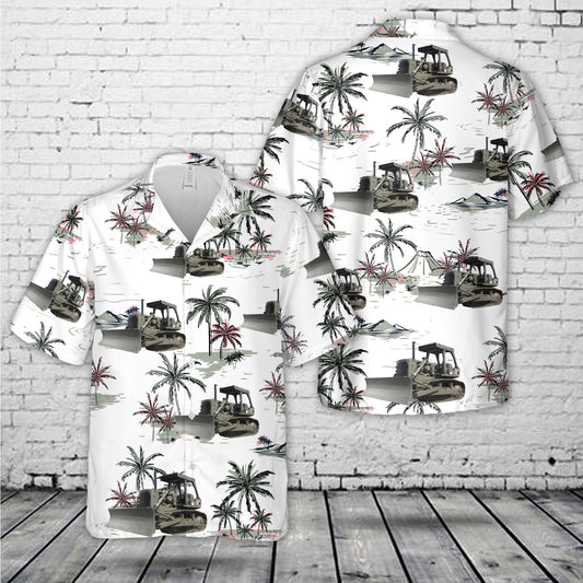 Caterpillar D7 Bulldozer World War II Hawaiian Shirt