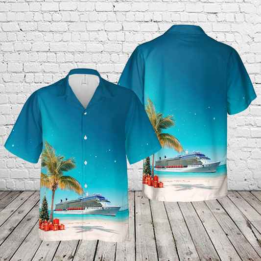 Celebrity Cruises, M/F Celebrity Reflection Christmas Hawaiian Shirt