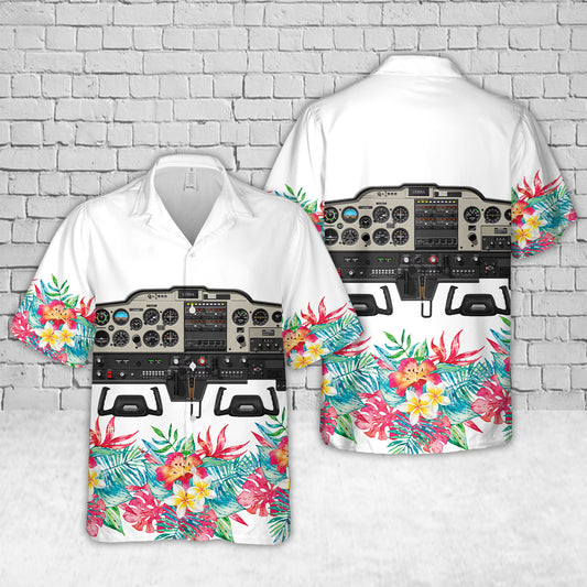 Cessna 152 Cockpit Hawaiian Shirt