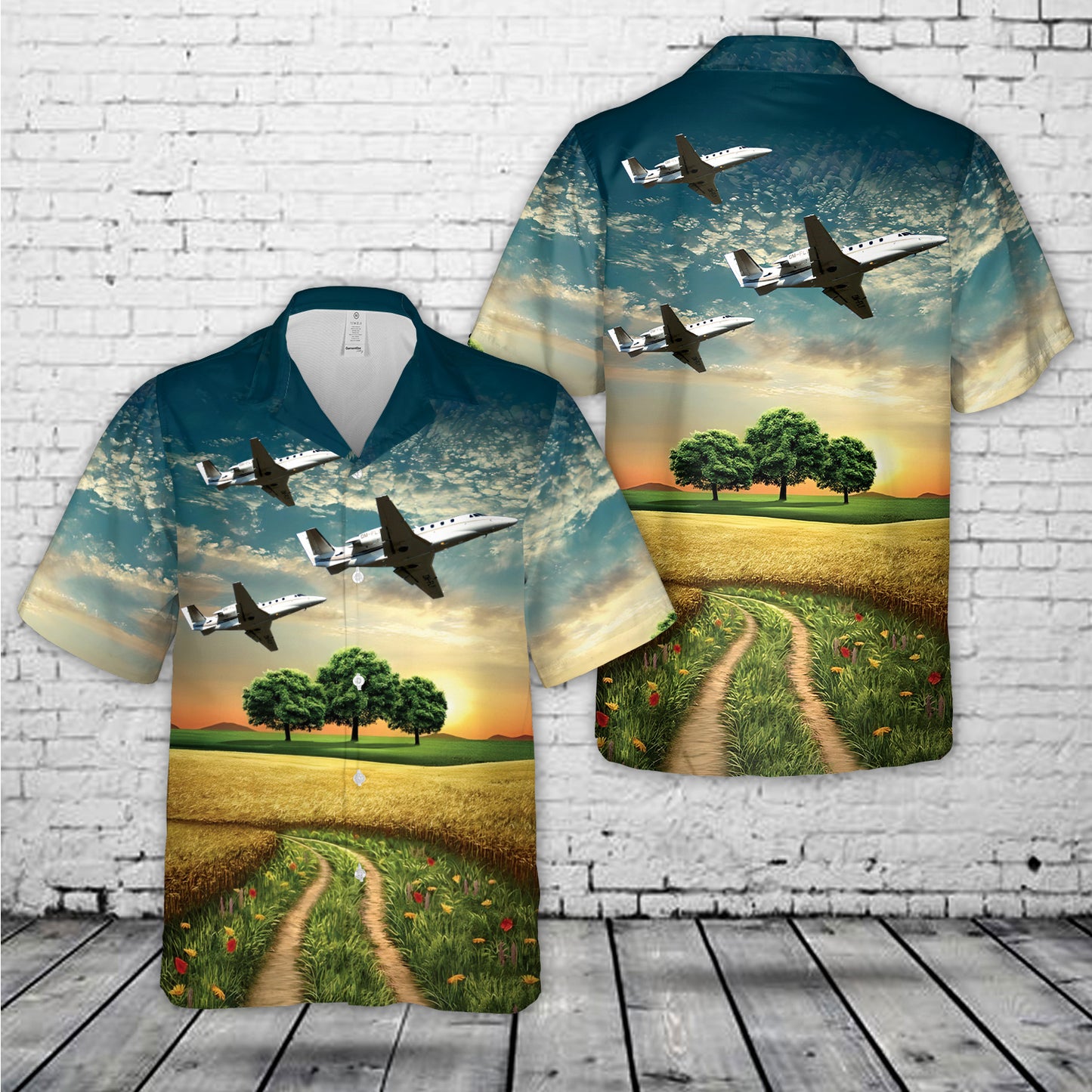 Cessna 560XL Citation XLS Plus Hawaiian Shirt