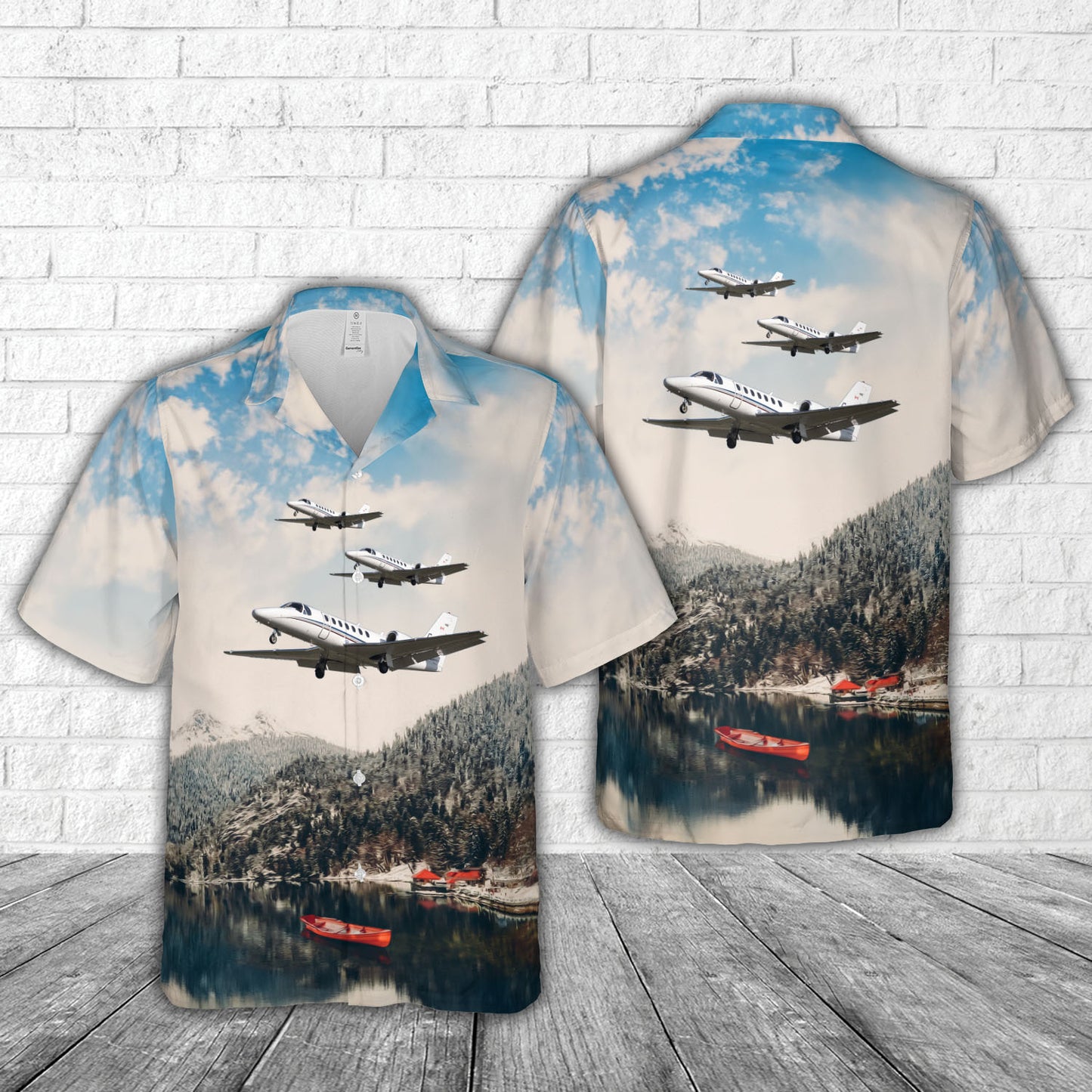 Cessna 560 Citation Encore Plus Hawaiian Shirt