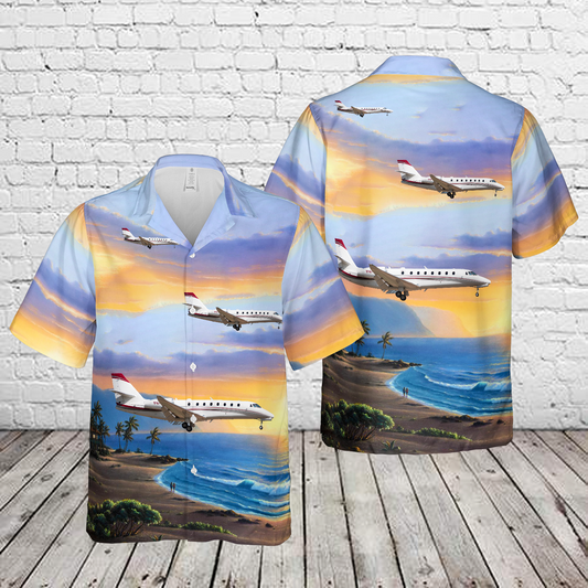 Cessna 680 Citation Sovereign Hawaiian Shirt