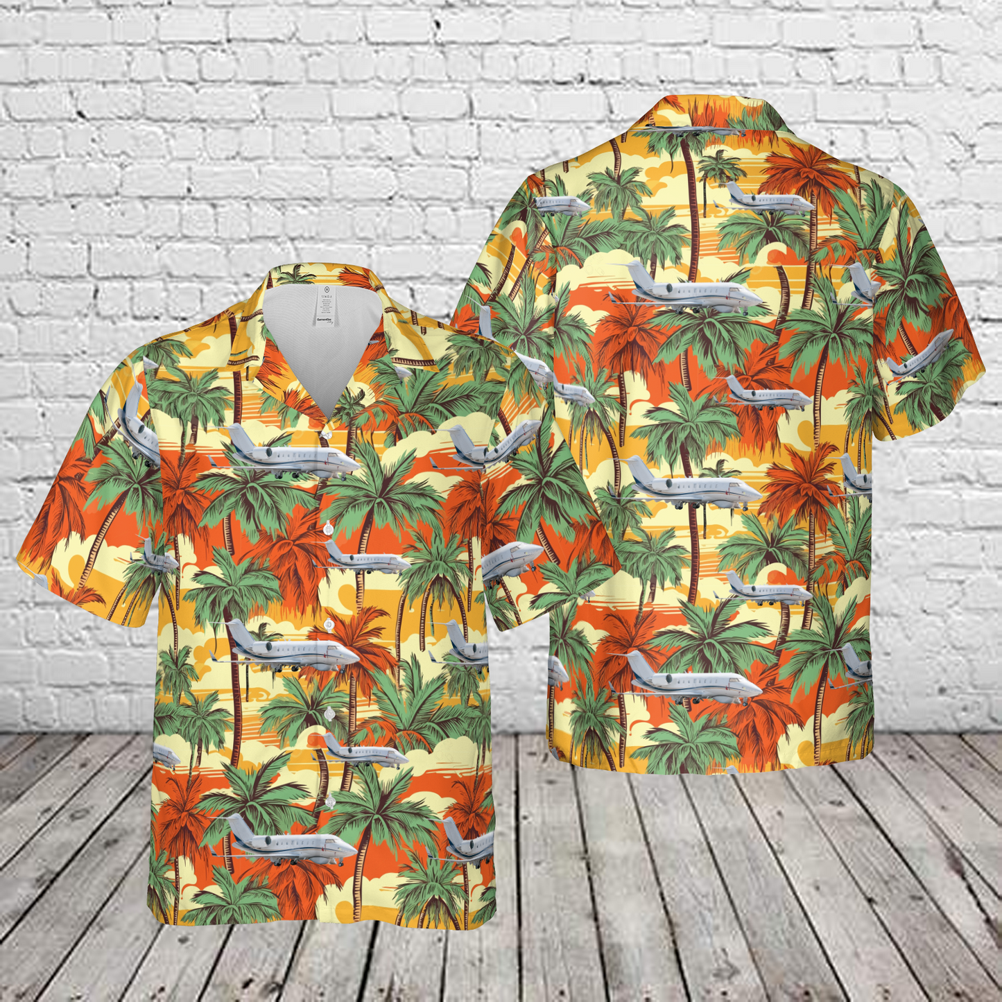 Challenger 604 Hawaiian Shirt