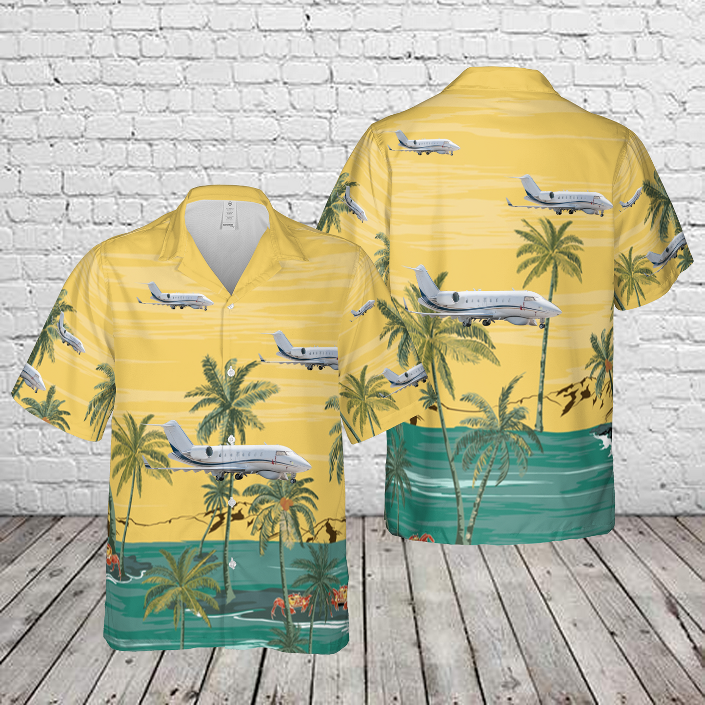 Challenger 604 Hawaiian Shirt