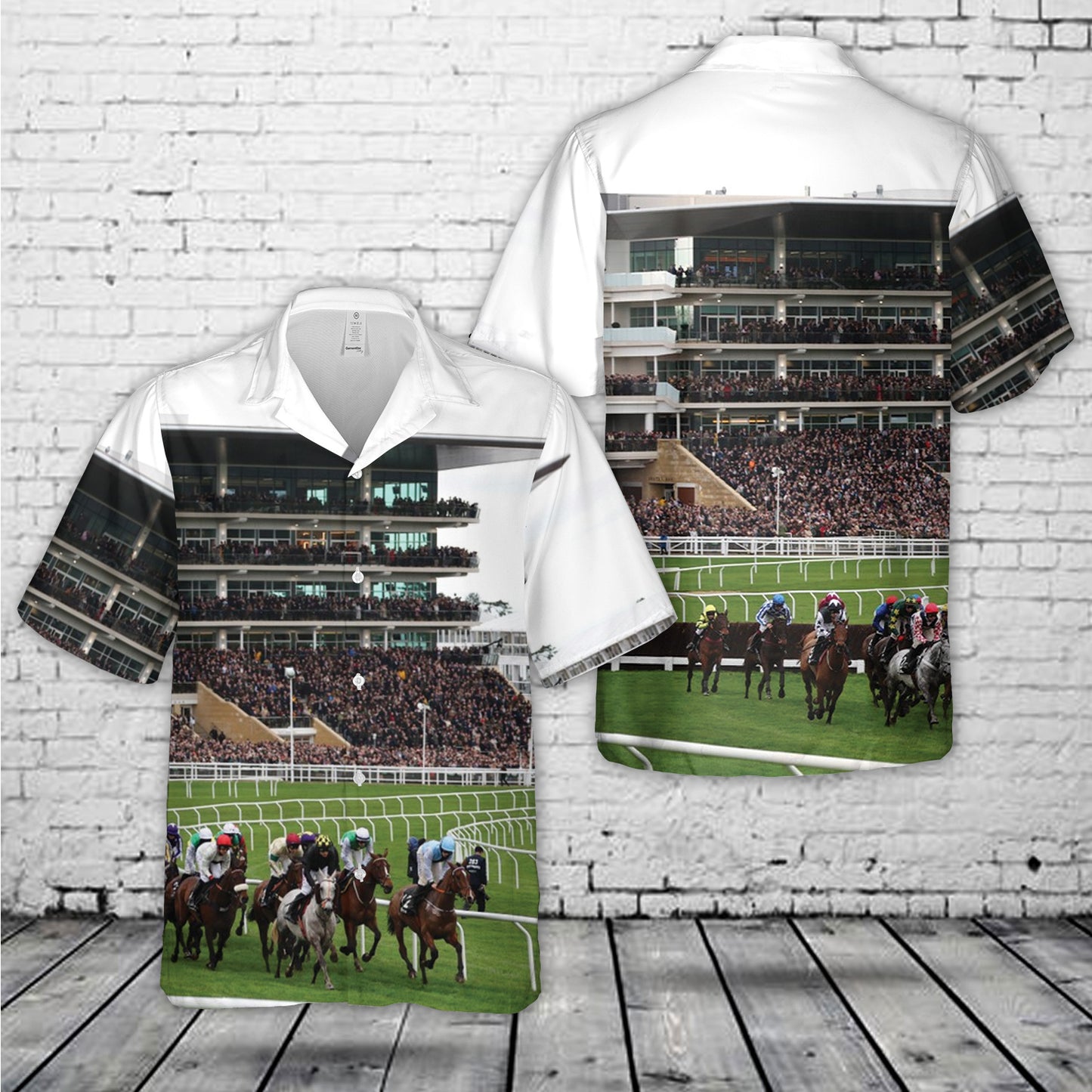 Cheltenham Race Horse Hawaiian Shirt