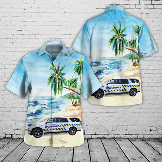 Chestnut Ridge, New York, Rockland Paramedics EMS Hawaiian Shirt
