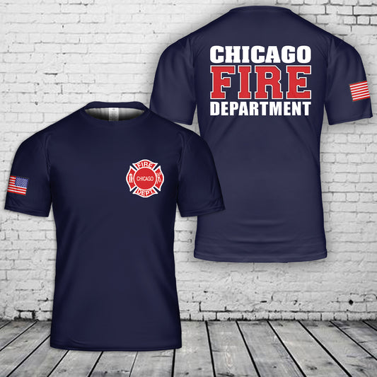 Chicago Fire Department T-Shirt 3D