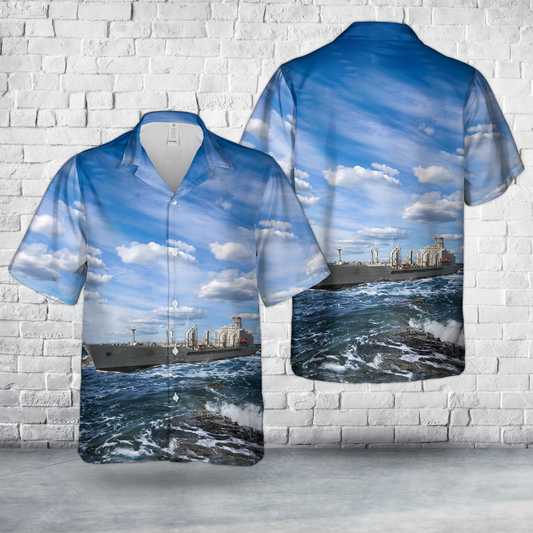 US Navy USNS Henry J. Kaiser (T-AO-187) Hawaiian Shirt
