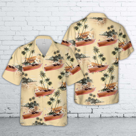 Chris Craft Barrel Back 1940 Hawaiian Shirt