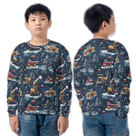 Christmas Construction Youth Sweatshirt