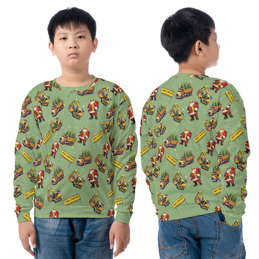 Christmas Construction Youth Sweatshirt