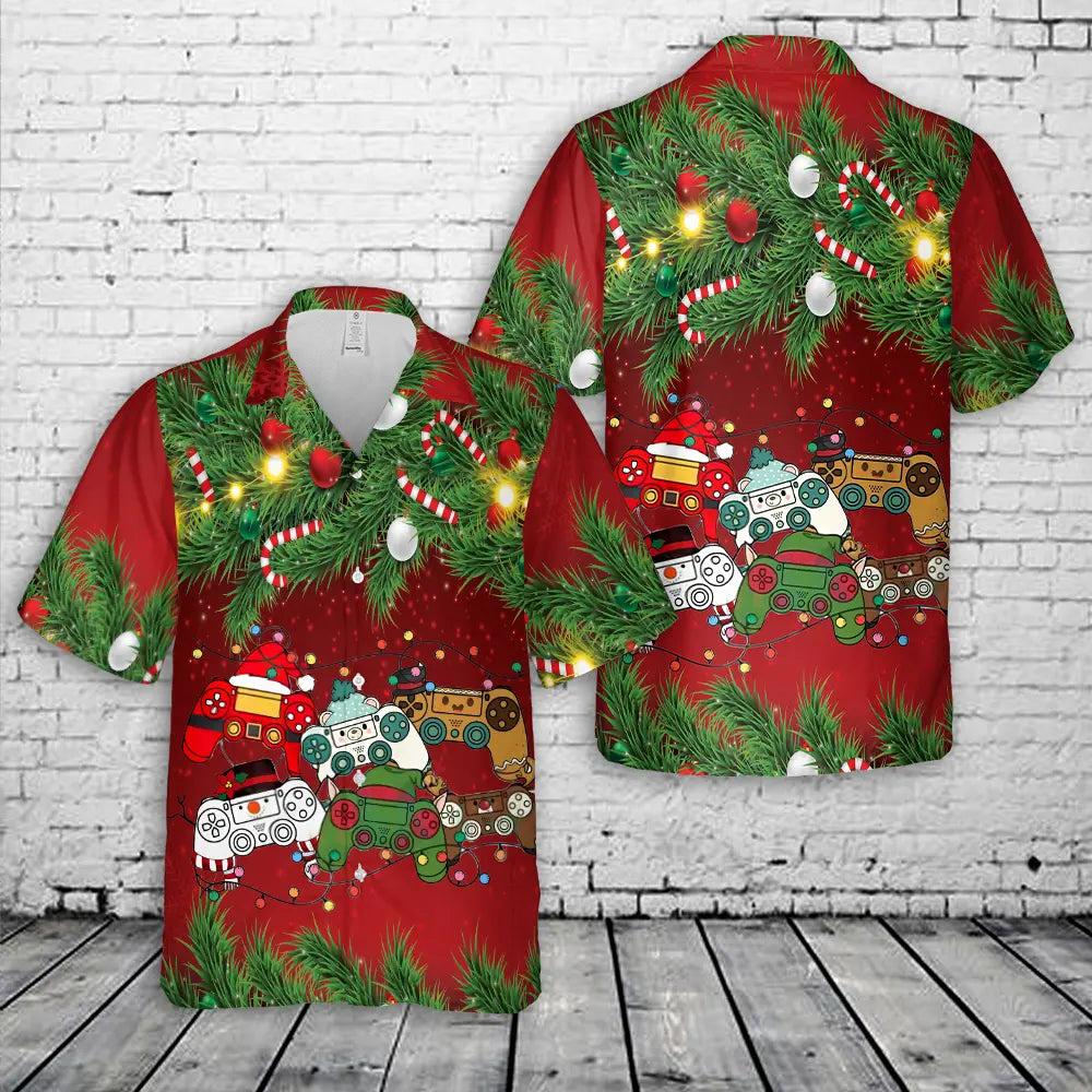 Christmas Controller Video Game Christmas Hawaiian Shirt