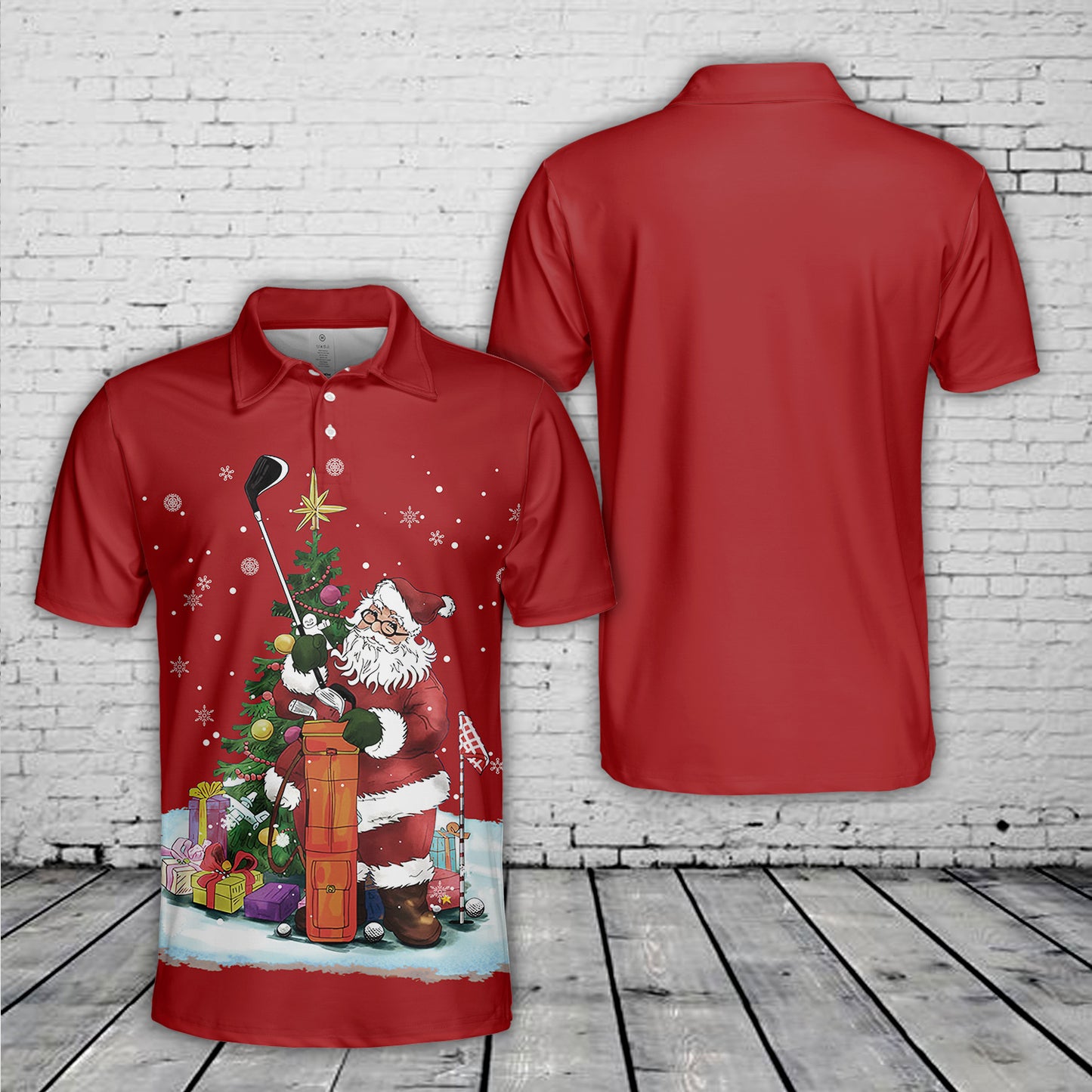 Christmas Golf Polo Shirt