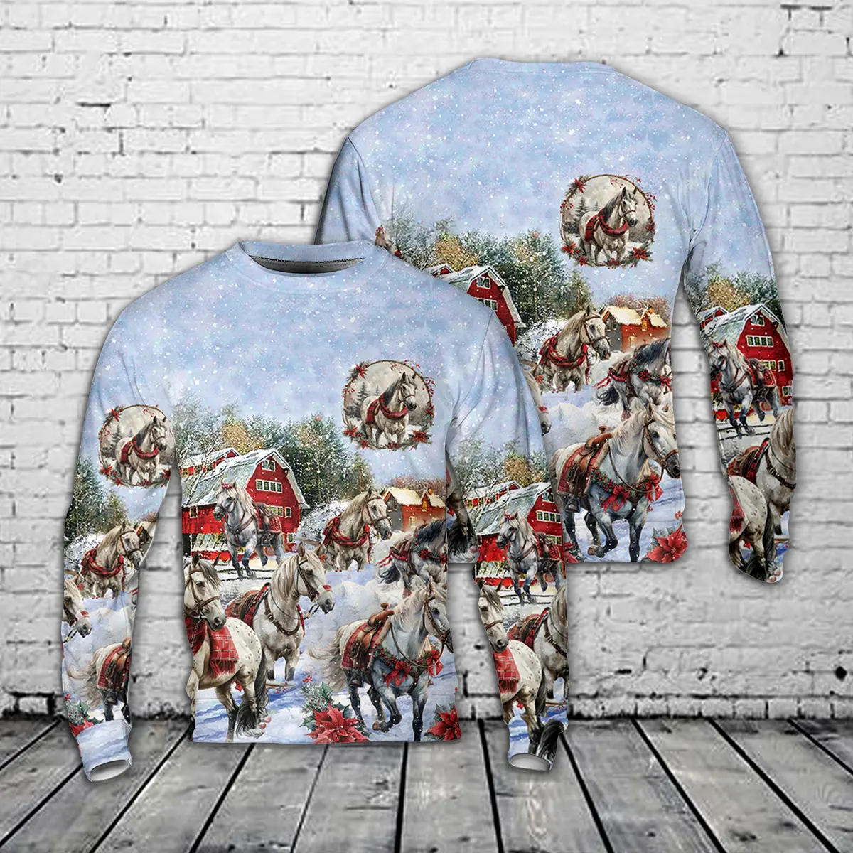 Christmas Horses AOP Christmas Sweater