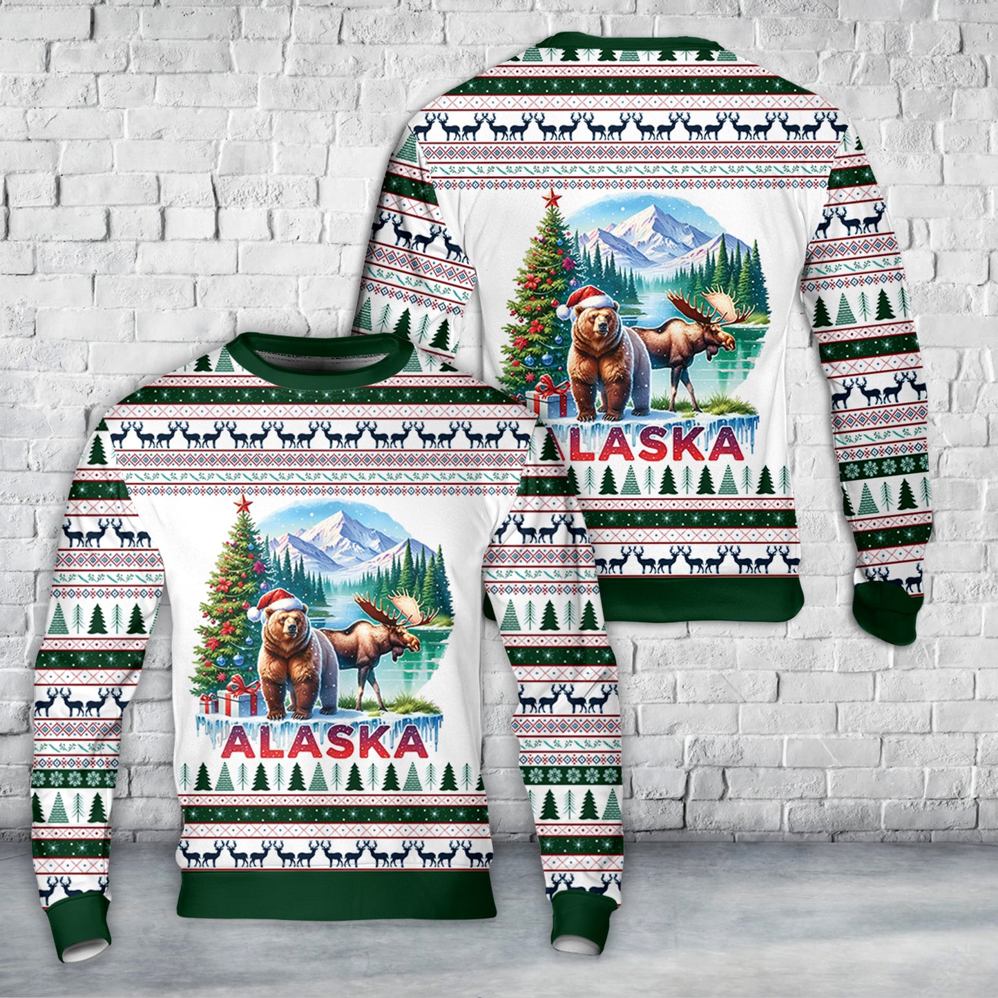 Christmas in Alaska AOP Christmas Sweater