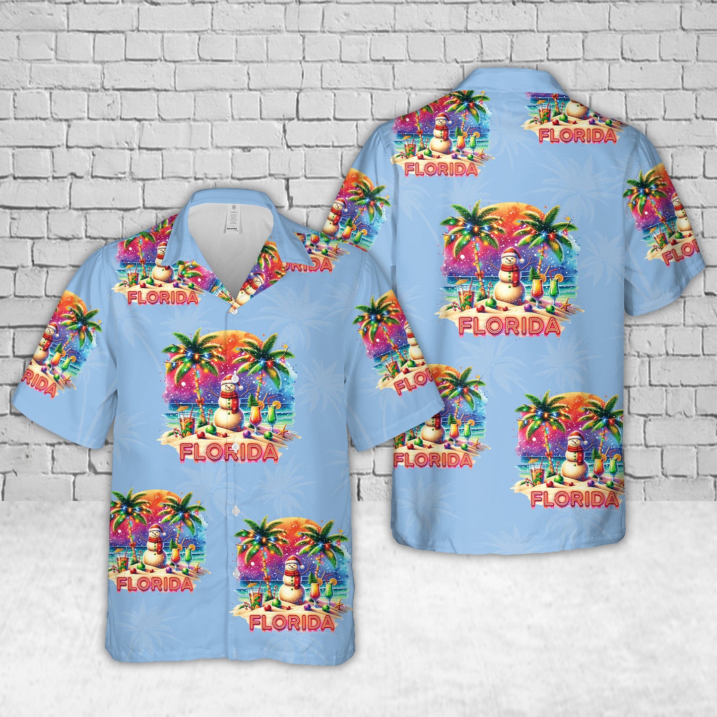 Christmas in Florida Hawaiian Shirt