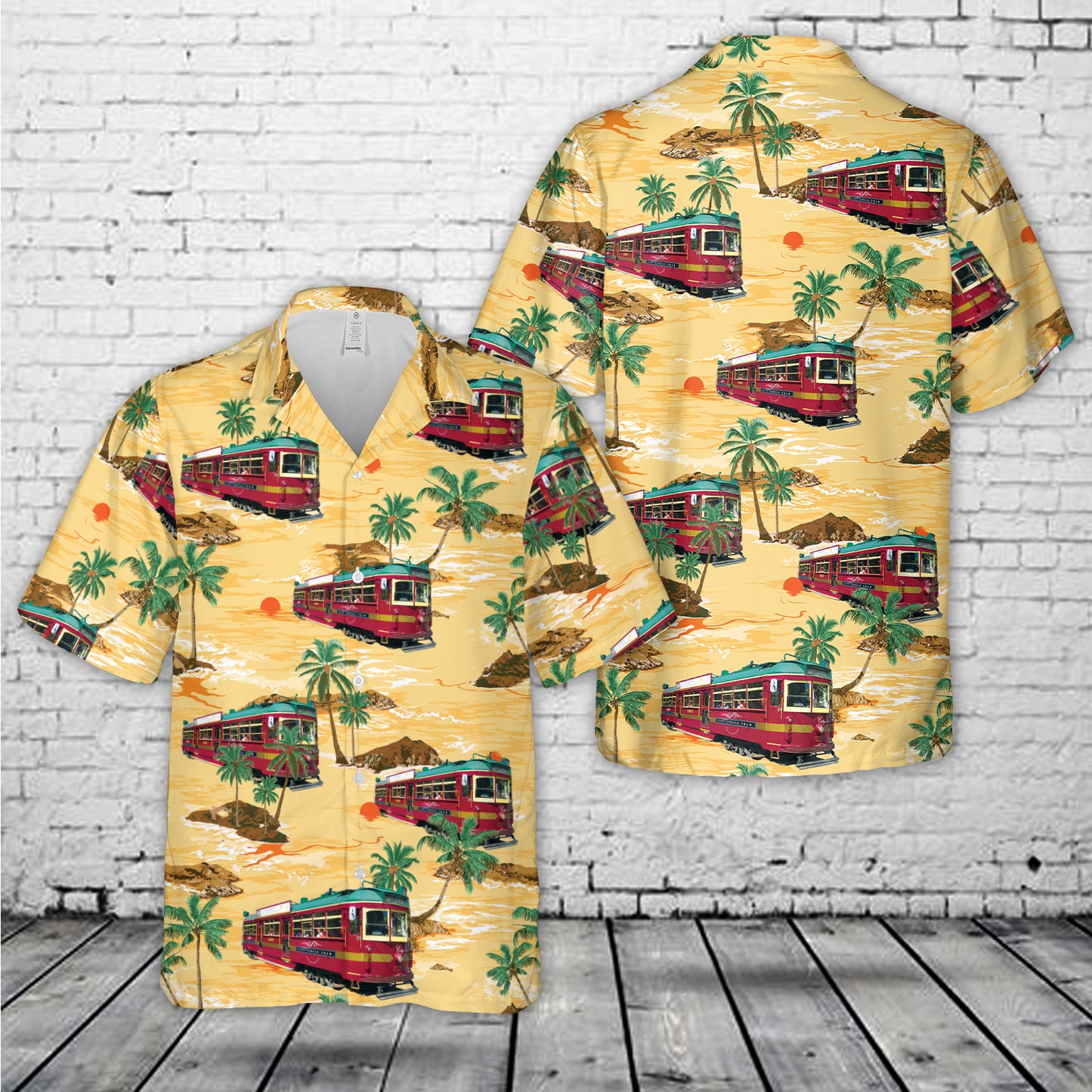 City Circle Tram in Melbourne Hawaiian Shirt