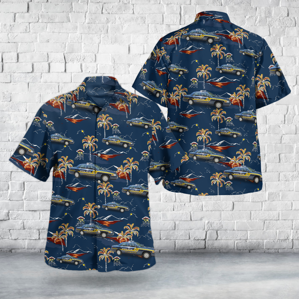 City of Stoughton, Wisconsin Police Department Hawaiian Shirt