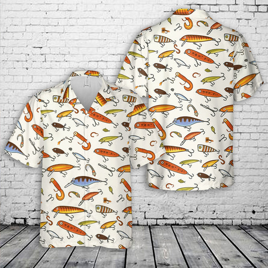 Classic Fishing Lures Hawaiian Shirt
